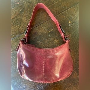 Francesco Biasia leather handbag in rustic red